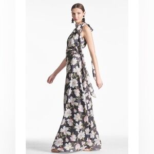 NWT Sachin + Babi Black Floral Maxi Dress